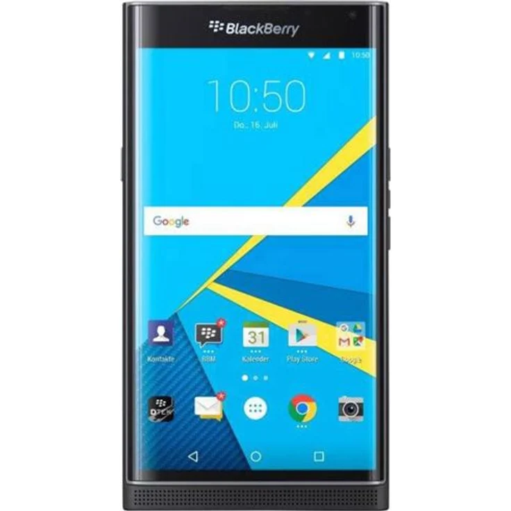 BlackBerry Priv Smartphone 13,72cm Pixel (5,4 Zoll) AMOLED-Display, 32GB interner Speicher, 3GB RAM, Android, Schwarz – Bild 1