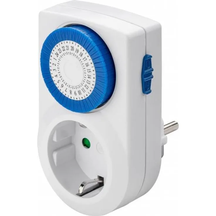 Goobay 59038 analoge Zeitschaltuhr zur präzisen und einfachen Steuerung von elektronischen Geräten, weiß