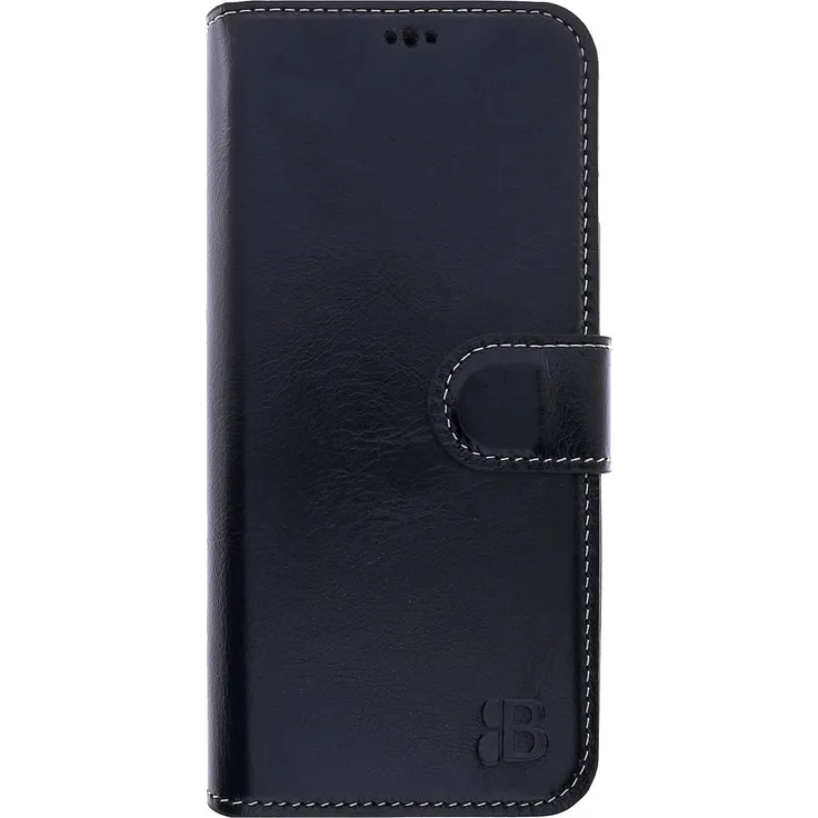 Samsung Galaxy S21 (5G) Handyhülle - Wallet ID - Leder Handytasche mit Kartenfächer - Schwarz