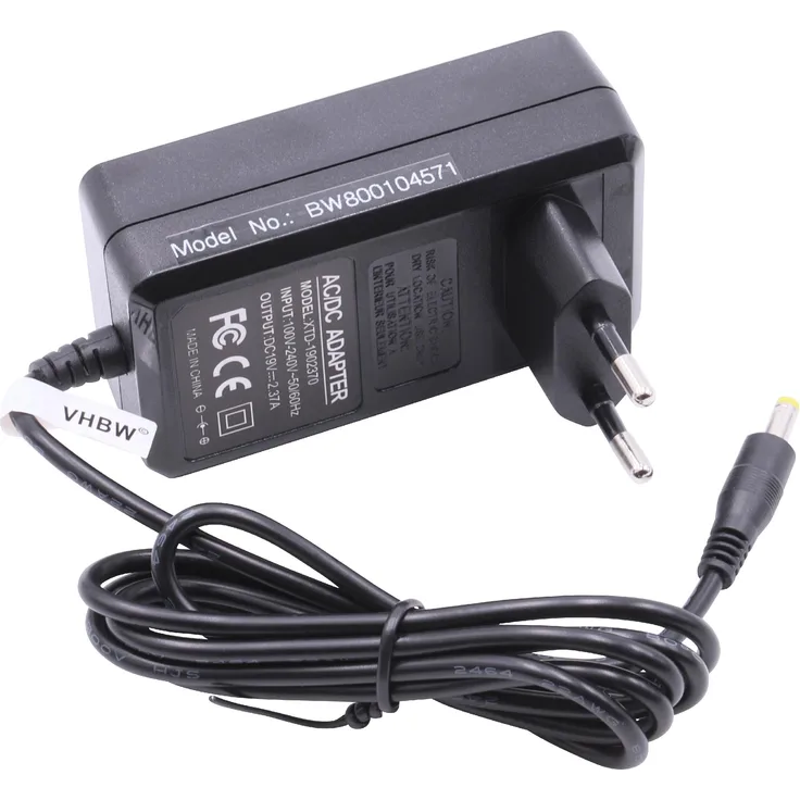 VHBW 220V Laptop Netzteil Ladegerät Ladekabel 45W (19V/2.37A) für Asus Transformer Book Flip TP300 TP300LA TP300LD TP500 TP500LA TP550 TP550LA