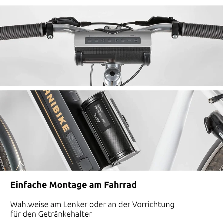 TechniSat DIGITRADIO Bike 1 Tragbares Radio mit Bluetooth, OLED-Display, spritzwassergeschützt, schwarz, silber – Bild 2