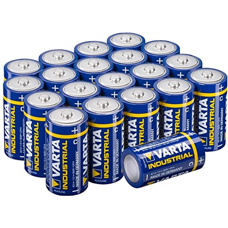 VARTA Industrial Pro Batterie C Baby Alkaline Batterien LR14 (20er Pack), Design kann abweichen