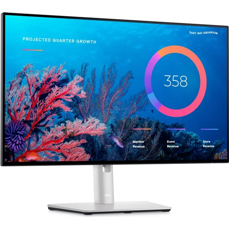 Dell UltraSharp U2422HE - 23,8 Zoll, Full HD (1920 x 1080), IPS-Panel, 60Hz, 5ms, 250cd/m² (210-AYUL) – Bild 2