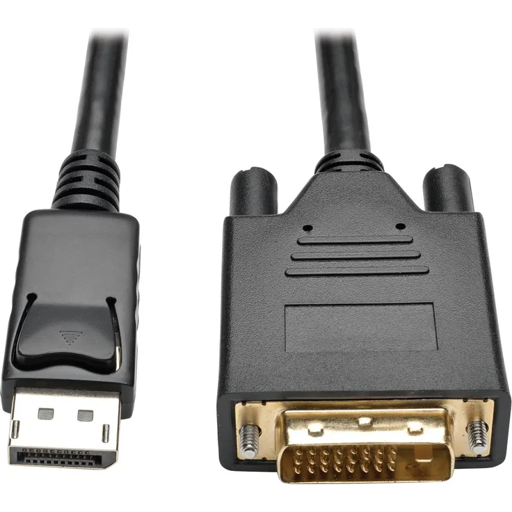 Tripp Lite P581-006-V2 DisplayPort 1.2-auf-DVI-Adapter Kabel, DP mit Verriegelungen auf DVI (Stecker-Stecker), 1,8 m