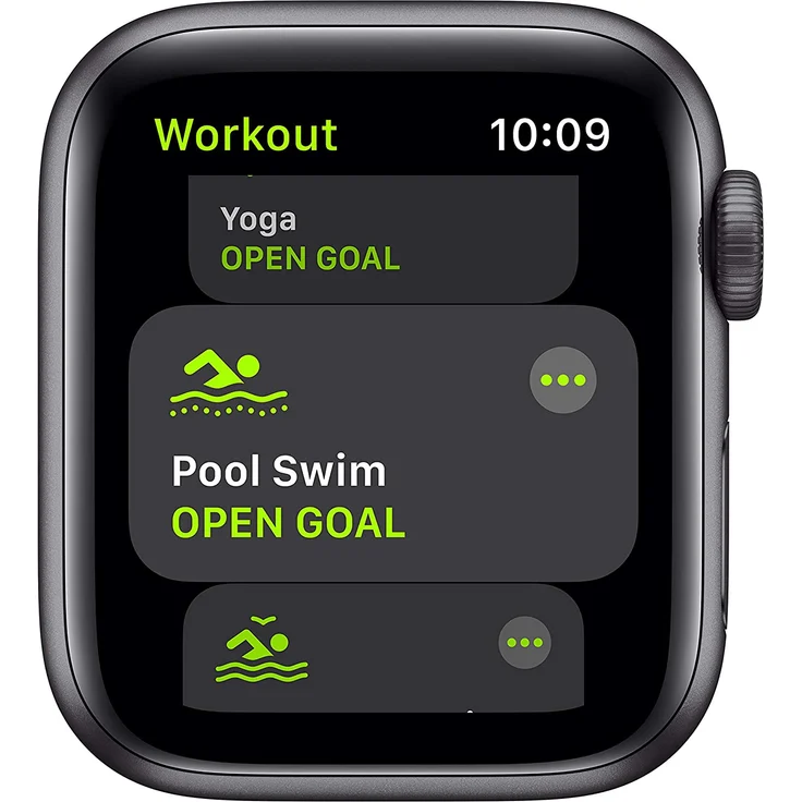 Apple Watch SE 2020 (1. Generation) Smartwatch GPS, 40mm, Aluminiumgehäuse Space Grau, Sportarmband Schwarz – Bild 3