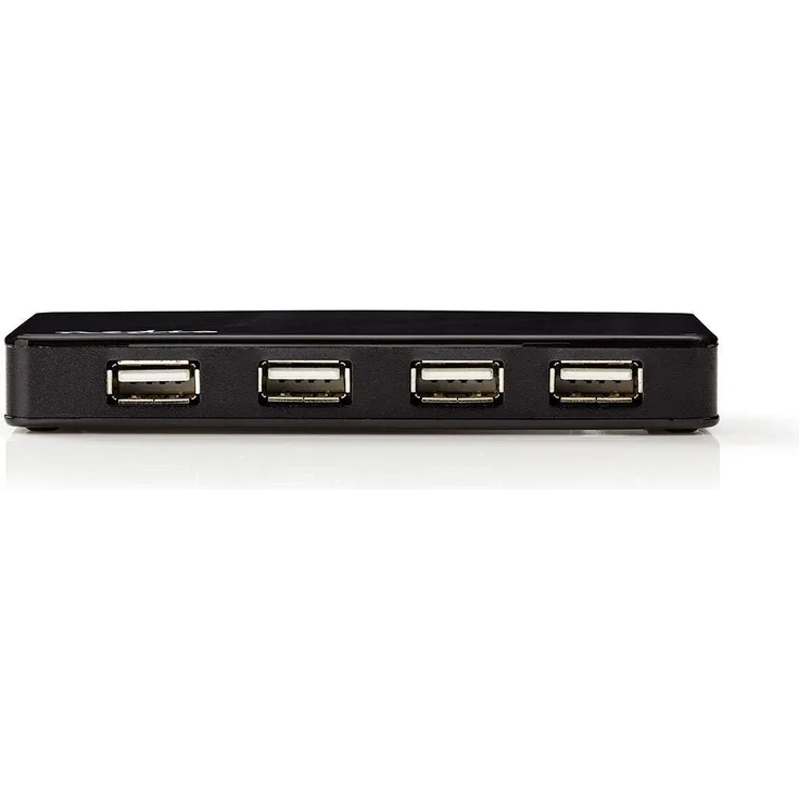 NEDIS UHUBU2730BK USB-Hub | 7-Port | USB 2.0-betrieben | Separate Stromversorgung