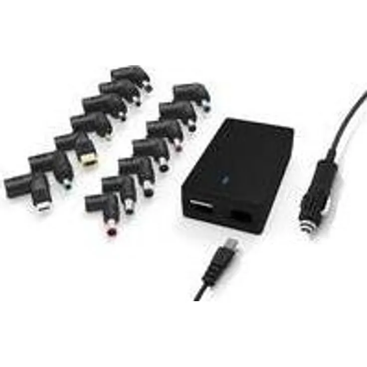 MicroBattery MBXUN-90W-DC0001 Netzteil und Wechselrichter für Auto, Schwarz, 90 W, Universal, 2 A, 5 V, Schwarz