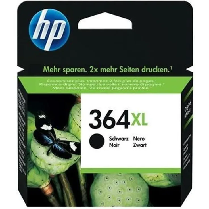 HP 364XL Schwarz Original Tintenpatrone mit hoher Reichweite (CN684EE)