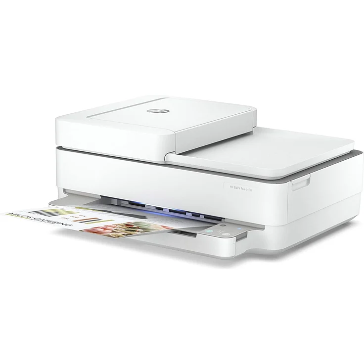 HP Envy Pro 6420 (4-in-1) Multifunktionsdrucker - (Thermal Inkjet) Farbe, Druckgeschwindigkeit: 10 s/w, 7 Farbe, Auflösung: 1200 x 1200, USB, WLAN, AirPrint, Instant Ink (5SE45B) – Bild 3