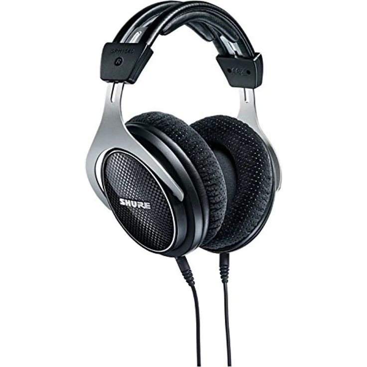 Shure SRH1540, geschlossener Kopfhörer - Over-ear, schwarz-silber, High-End, geräuschunterdrückend, Kabel austauschbar, Aluminium-Karbon-Konstruktion, Alcantara-Ohrpolster, klare Höhen, warmer Bass – Bild 1