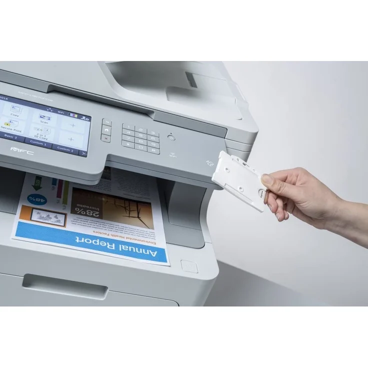 Brother MFC-L9570CDW (4-in-1) Multifunktionsdrucker - (Laser) Farbe, Druckgeschwindigkeit: 50 s/w, 50 Farbe, Auflösung: 2400 x 600, LAN, USB, WLAN, AirPrint, Mobile Print, NFC, Cloud Print (MFCL9570CDWG1) – Bild 3