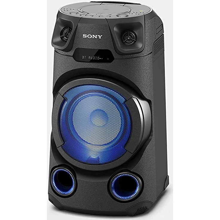Sony MHC-V13 Leistungsstarkes Audiosystem, Bluetooth-Lautsprecher für Party, (150 Watt Ausgangsleistung, Mega Bass, Bluetooth und NFC) Schwarz – Bild 2