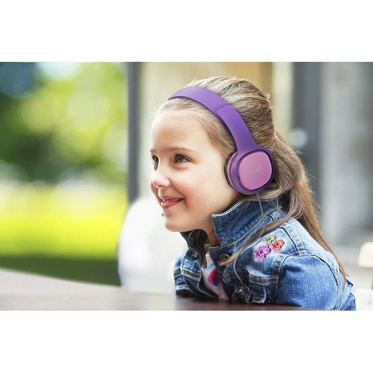 Philips SHK2000PK-00 On-Ear-Kopfhörer, geeignet für Kinder, pink – Bild 3