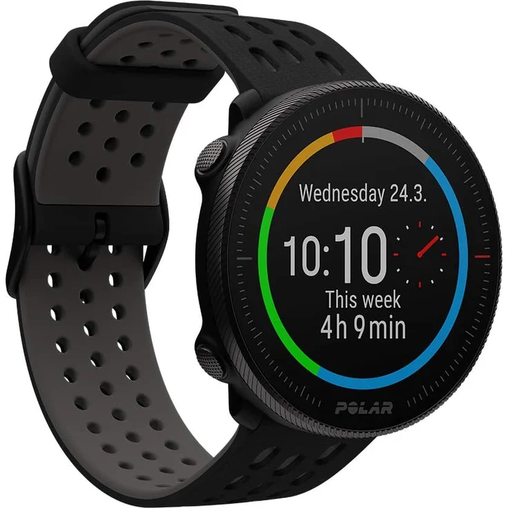 Polar Vantage M2 Smartwatch GPS, Unisex, Einheitsgröße, Silikonarmband, Schwarz/Grau (90085160) – Bild 1