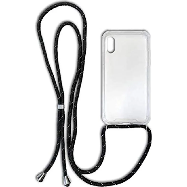 STARK Kordel-Case - Handyhülle mit Handykette für Huawei P20 lite tranparent