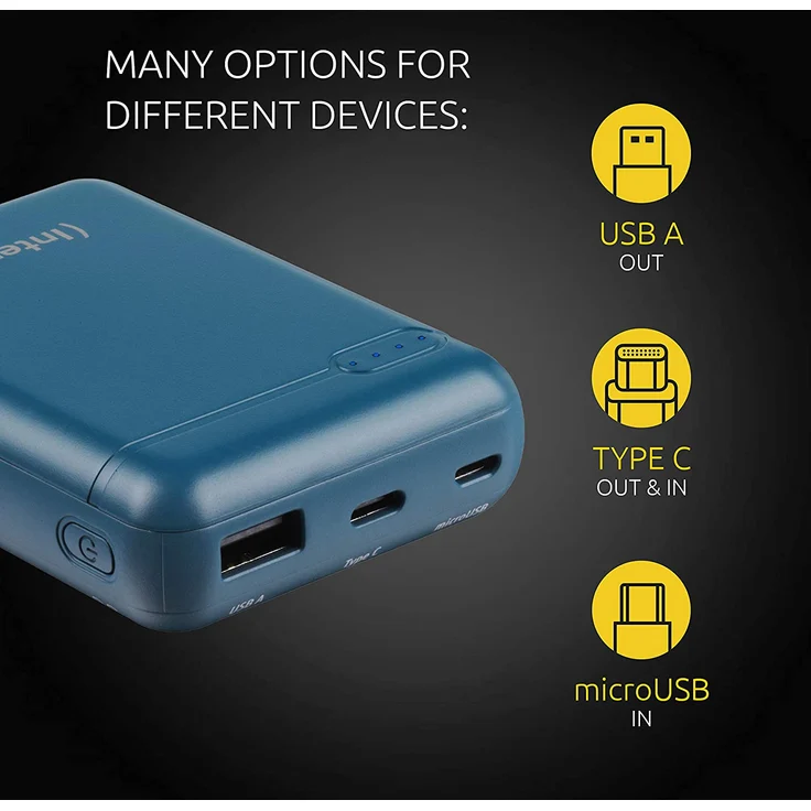 Intenso mobiles Ladegerät XS10000, Powerbank, 10000 mAh, petrol – Bild 2