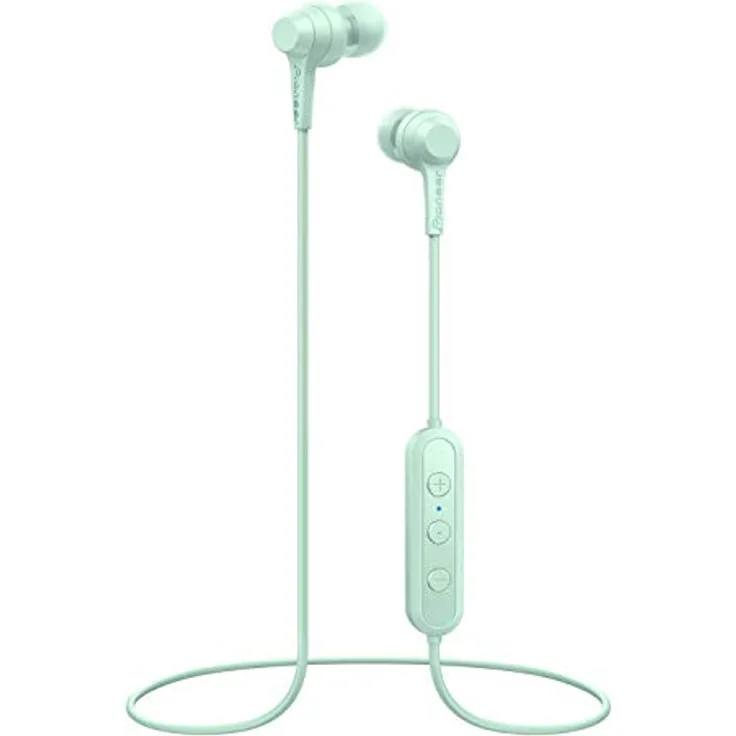 Pioneer C4 In-Ear Wireless Kopfhörer mit Bluetooth (hochwertiger Ohrhörer Klang, 6 Stunden Wiedergabezeit, Freisprechfunktion, Sprachsteuerung, Inline-Fernbedienung, App), Minz Grün