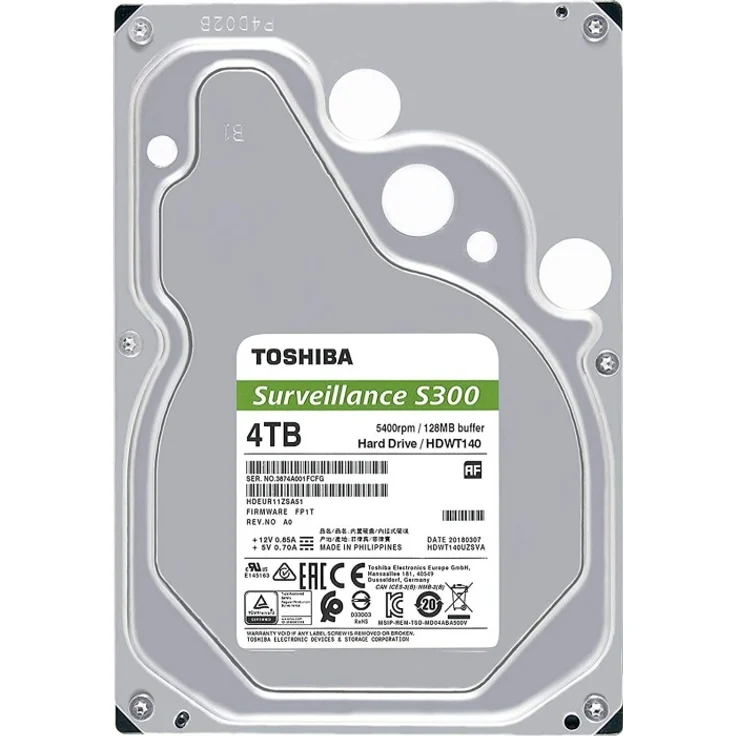 Toshiba S300 Surveillance 4TB, SATA 6Gb/s, bulk (HDWT840UZSVA) – Bild 2