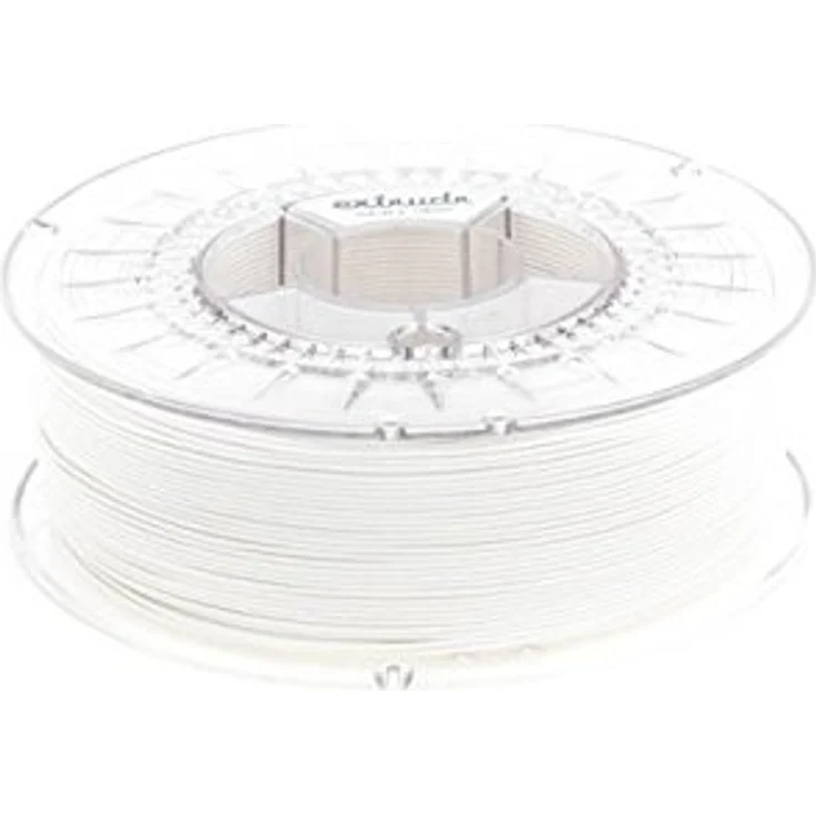 Extrudr 3D-Filament PLA+ white 1.75mm 1100g Spule – Bild 1