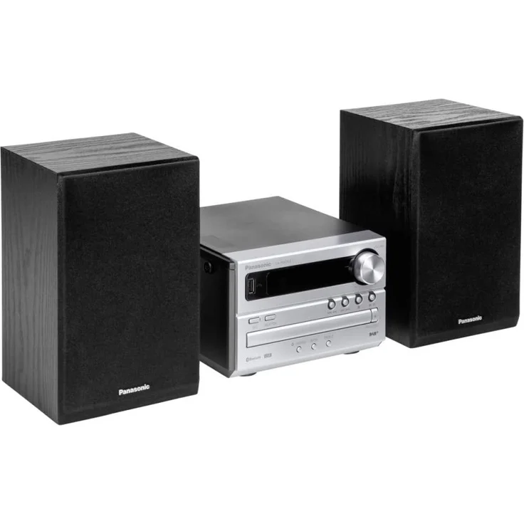 Panasonic SC-PM254EG-S Micro- mit HiFi-System (Bluetooth, DAB+, CD, UKW , 20 Watt RMS) silber – Bild 3