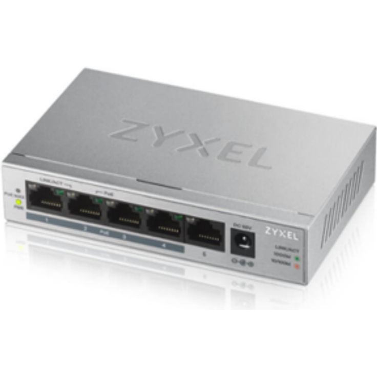 ZyXEL GS1005HP 5-Port Gigabit Unmanaged PoE+ Switch