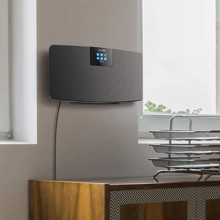 Philips M2805-10 Internetradio mit Bluetooth, WLAN, TFT-Display, schwarz – Bild 4