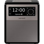 sonoro EASY Tragbares Radio mit Bluetooth, Beleuchtung, LCD-Display, schwarz