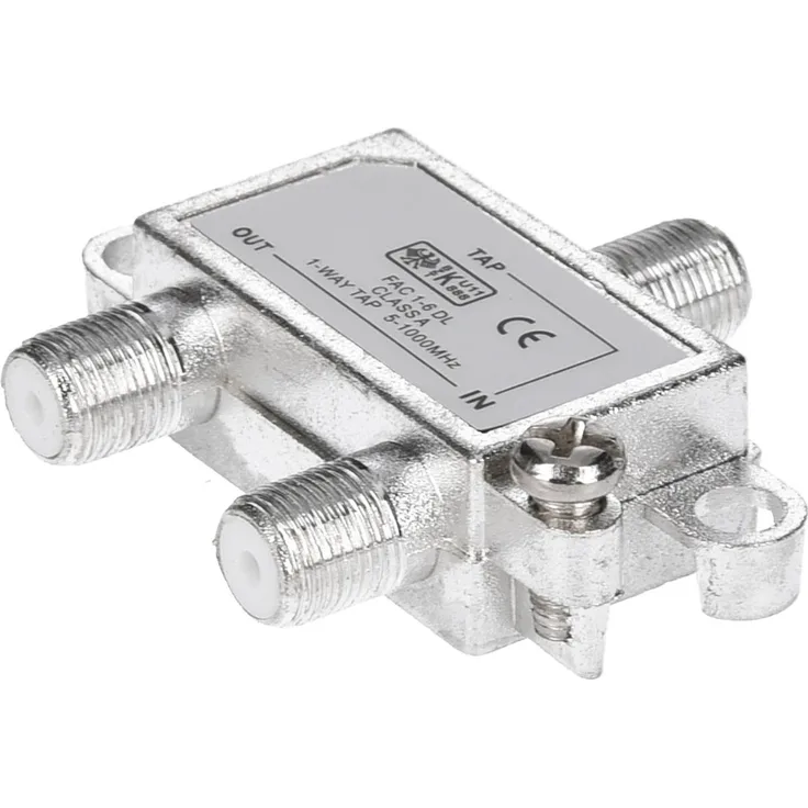 FAC 1-6DL 1-Way Tap 1-fach Signal Antennen- Verteiler für Sat-Anlagen Class A 5-1000 MHz BULK