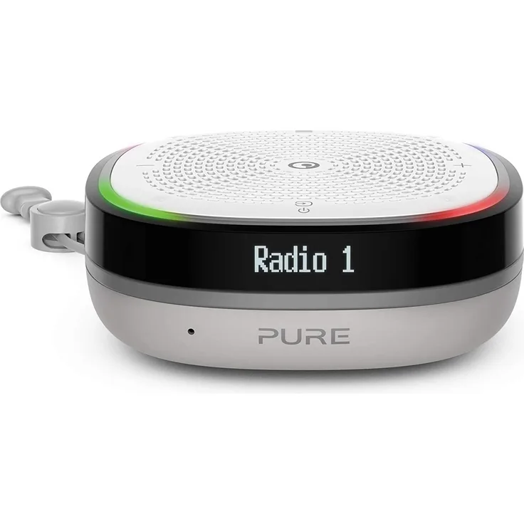 Pure StreamR Splash Outdoor Bluetooth-Lautsprecher mit Mikrofon, Digitalradio, Radio, DSP, Display, wasserdicht, grau