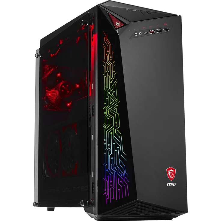 MSI Infinite A VR7RD-002DE Gaming-PC (Intel Core i7-7700, MSI nVidia GeForce GTX1070 GAMING 8G, 256GB PCIe SSD, 2x8 GB DDR4, Windows 10 Home) schwarz