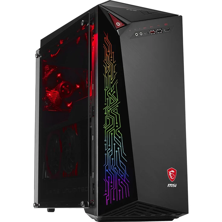 MSI Infinite A VR7RD-002DE Gaming-PC (Intel Core i7-7700, MSI nVidia GeForce GTX1070 GAMING 8G, 256GB PCIe SSD, 2x8 GB DDR4, Windows 10 Home) schwarz