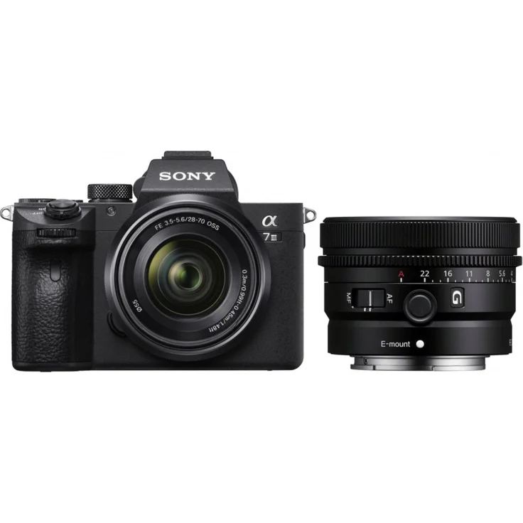 Sony Alpha 7 III (IL7M3) Vollformat-Systemkamera + 28-70 SEL + SEL 50mm f2,5 G