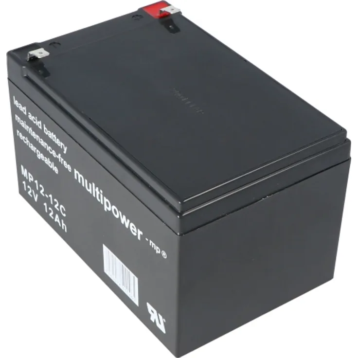 Multipower MP12-12C Blei Akku 12 Volt 12Ah Zyklenfest, Cycle