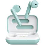 Trust Mobile Primo Touch Bluetooth Kopfhörer in Ear, Kabellose Ohrhörer, True Wireless Earbuds mit Ladecase (TWS, Mit Mikrofon, 10H Spielzeit) Türkis