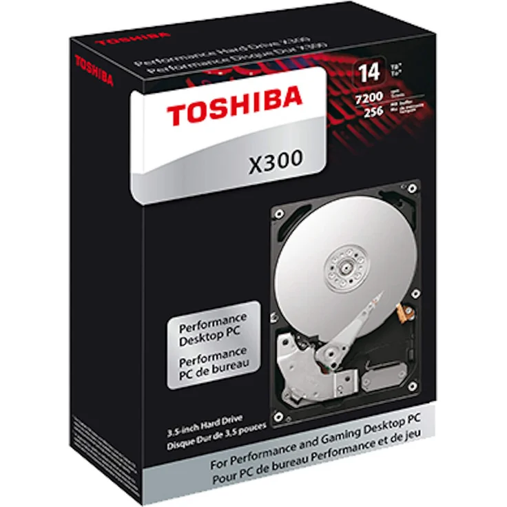 Toshiba X300 Performance - Festplatte - 14 TB - intern - 3.5 Zoll (8.9 cm) - SATA 6Gb/s - 7200 rpm - Puffer: 256 MB (HDWR21EEZSTA) - Preisvergleich – Bild 4