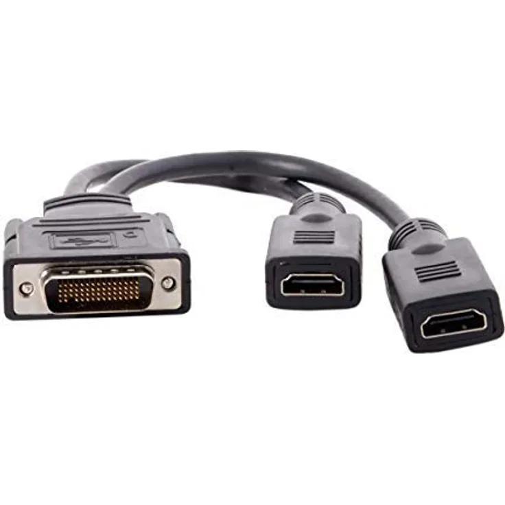 CY Splitter-Verlängerungskabel (HDMI 1.4 HDTV-Buchse auf DMS-59-Pin männlich) für PC-Grafikkarte