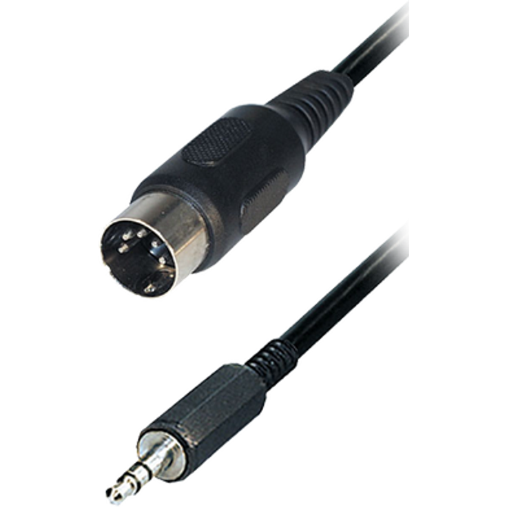 Transmedia Verbindungskabel 5 pol. DIN-Stecker - Klinkenstecker 3,5mm