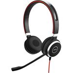 Jabra Evolve 40 UC Stereo Headset Unified Communications Kopfhörer für VoIP Softphone mit passivem Noise-Cancelling USB-Kabel mit Anrufsteuerung Schwarz