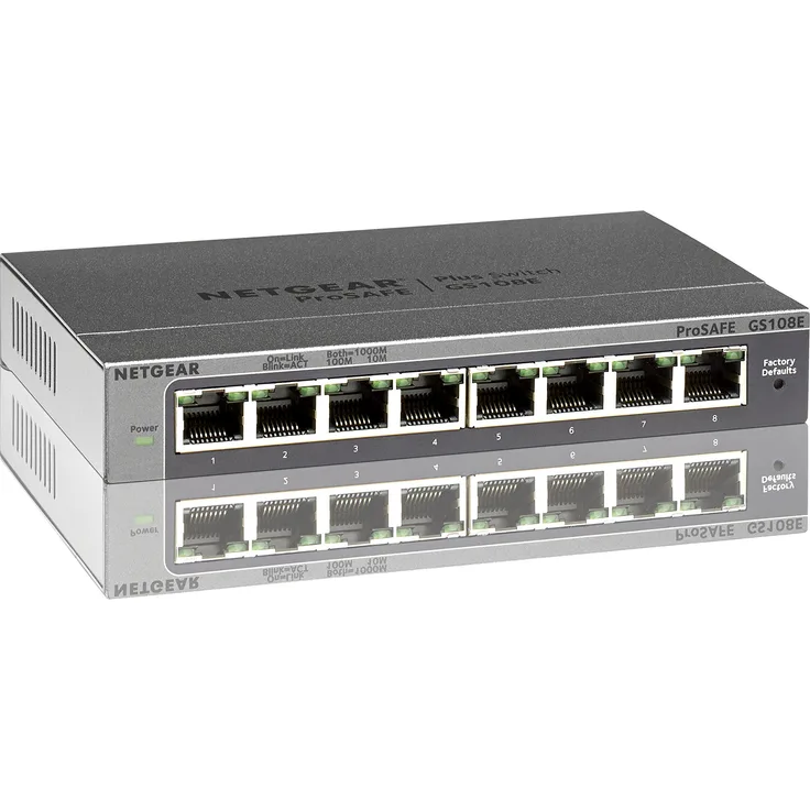 Netgear GS108E-300UKS - 8PT GIGABIT PLUS SWITCH