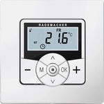 Rademacher DuoFern Raumthermostat (2. Generation) 9485-1, Funk-Thermostat, für Heizkörper und Fußbodenheizung, Smart Home Wandthermostat, weiß