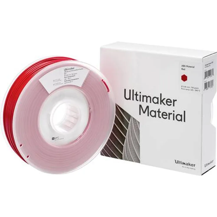 Ultimaker Filament ABS 2,85mm Rot 750g (ABS - M2560 Red 750 - 206127)