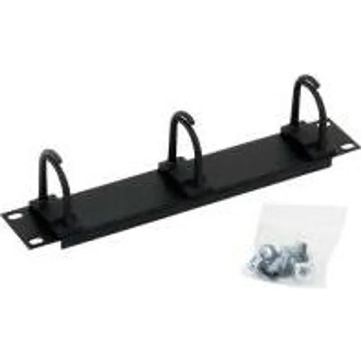 Tritón RAB-VP-X02-C1 Rangierpanel, Kabelführung, 1HE, 25,4 cm (10 Zoll) schwarz