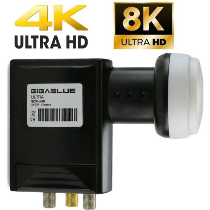 Gigablue Ultra SCR-LNB 24 SCR - 2 Legacy UHD 4K / 8K Unicable LNB 0.2dB