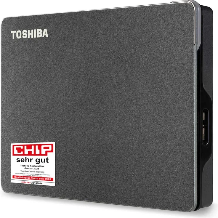 Toshiba Canvio Gaming - Festplatte - 4 TB - extern (tragbar) - 2.5 Zoll (6.4 cm) - USB 3.2 Gen 1 - Schwarz (HDTX140EK3CA)