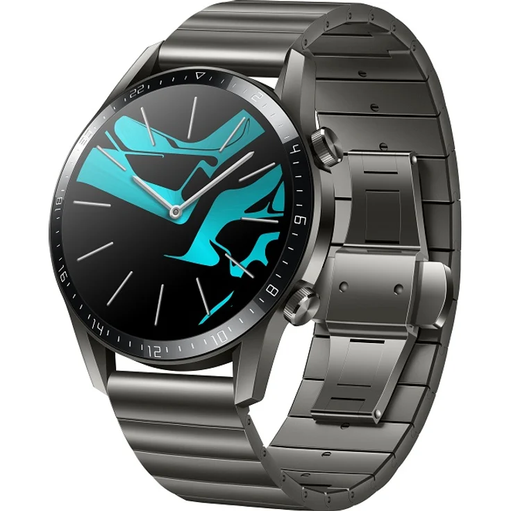 Huawei Watch GT2 Smartwatch GPS, Unisex, 46mm, Schwarz/Titanium Gray – Bild 2