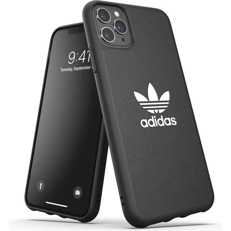 adidas Originals Kompatibel mit iPhone 11 Pro Max Hülle, Schutz geformte TPU Handyhülle - Schwarz