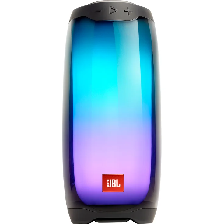 JBL Pulse 4 Bluetooth-Lautsprecher mit Lichteffekten, Mikrofon, Lampe, wasserdicht, schwarz – Bild 1