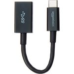 AmazonBasics - Adapterkabel, USB-Typ-C-Stecker auf USB-Buchse, USB 3.1, 1. Generation, Schwarz - Preisvergleich