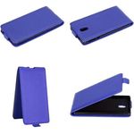 cadorabo Hülle für Nokia 3 2017 in BRILLIANT BLAU Handyhülle im Flip Design aus glattem Polyurethan Case Cover Schutzhülle Etui Tasche Book Klapp Style