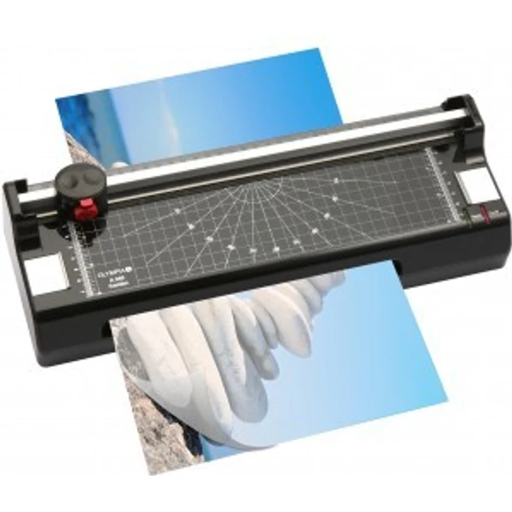 Olympia 3 in 1 A 240 Combo Laminiergerät (Schneidemaschine, Eckenrunder) schwarz – Bild 1